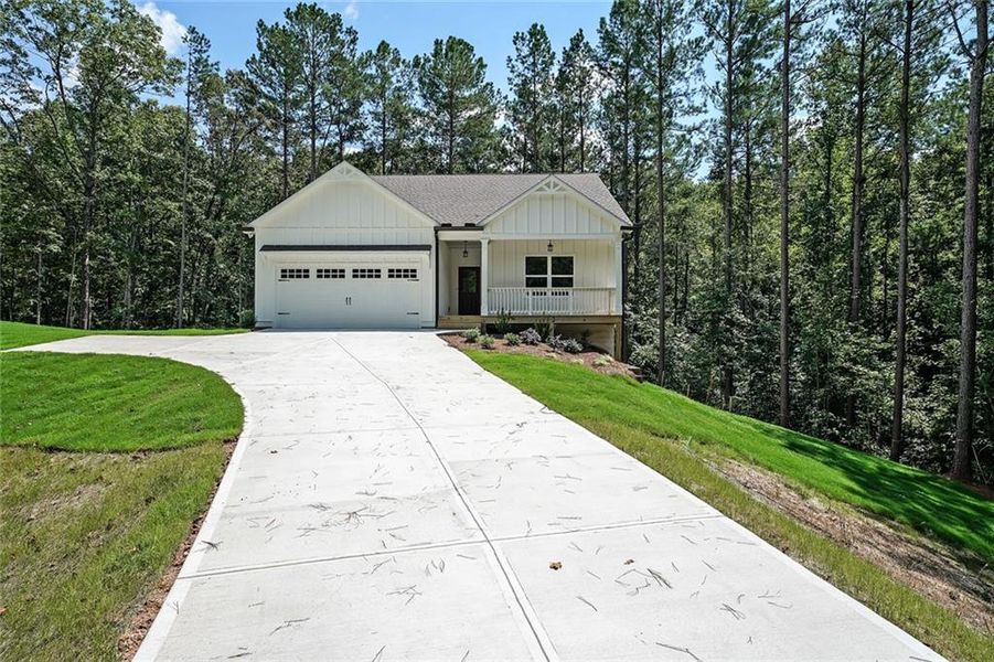 Front exterior of a new home in , Dahlonega, GA, highlighting curb appeal (Image 15).