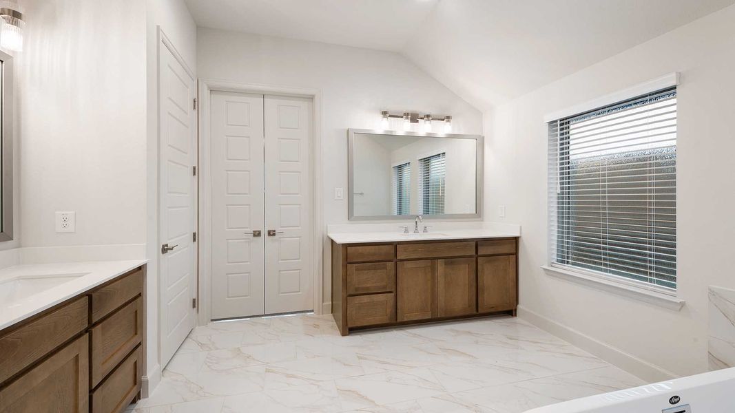 Representative furnished interior of a home built from the 2619W by Perry Homes in Crosswinds, Niederwald (Image 8).