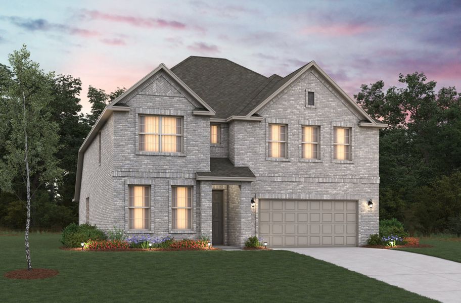 Representative exterior photo of a completed home built from the Laredo by Beazer Homes in Goodland, Midlothian, TX (Image 18).
