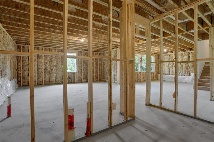 In-progress construction of a new home in Hopewell Reserve, Cumming, GA (Image 41).
