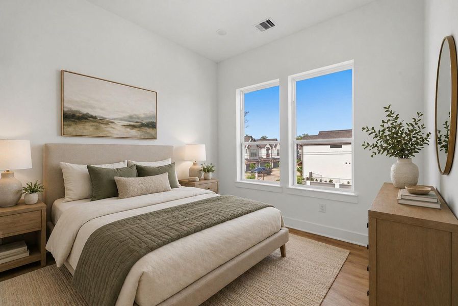 Furnished interior view inside a new home in , Houston (Image 11).