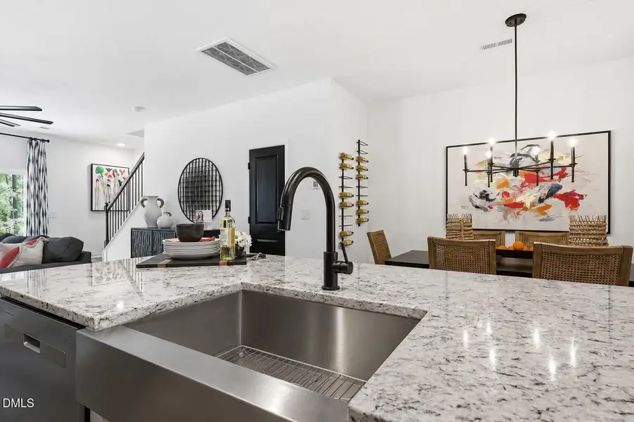 Furnished interior view inside a new home in The Knoll at White Oak, Garner (Image 3).
