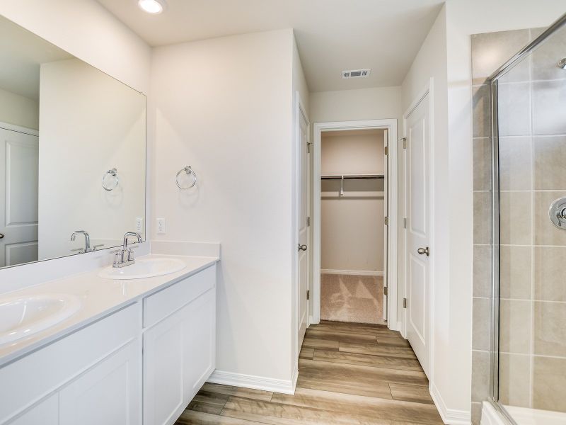 Furnished interior view inside a new home in Butler Farms - Americana Collection, Liberty Hill (Image 4).