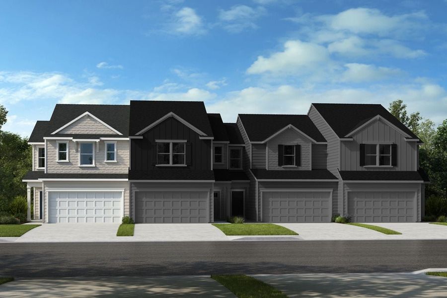 Representative exterior photo of a completed home built from the 1741 by KB Home in Brooks Mill - Reserve Series, Durham, NC (Image 5).