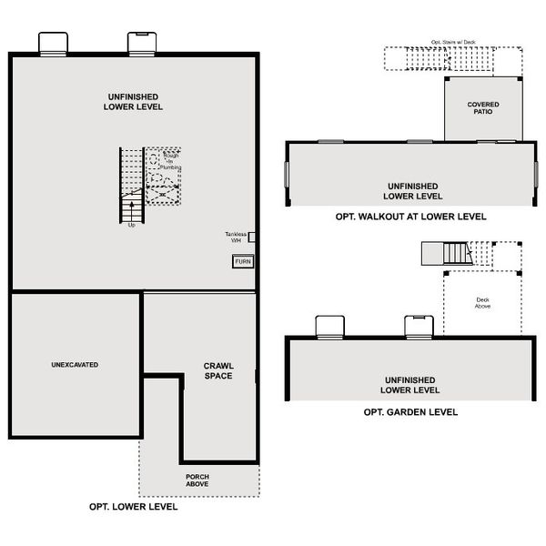 2D floor plan layout of this home in The Overlook at Johnstown Farms, Johnstown, CO (Image 4).