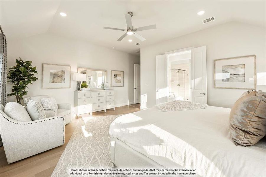 Furnished interior view inside a new home in Ridge Ranch Classic 60, Mesquite (Image 29).