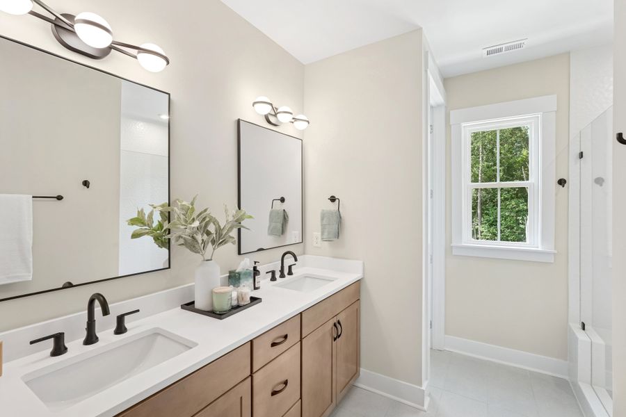 Representative furnished interior of a home built from the Piper by Tri Pointe Homes in Twinleaf Townes, Chapel Hill (Image 14).
