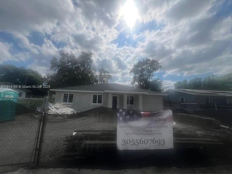 In-progress construction of a new home in , Miami Gardens, FL (Image 3).