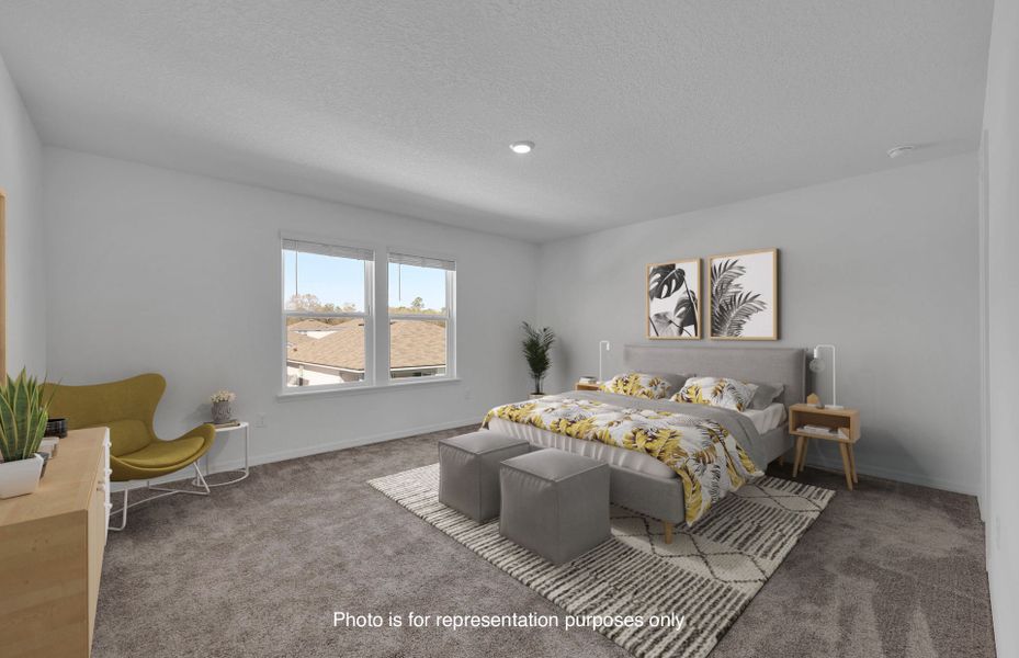 Furnished interior view inside a new home in Wells Landing, Jacksonville (Image 3).