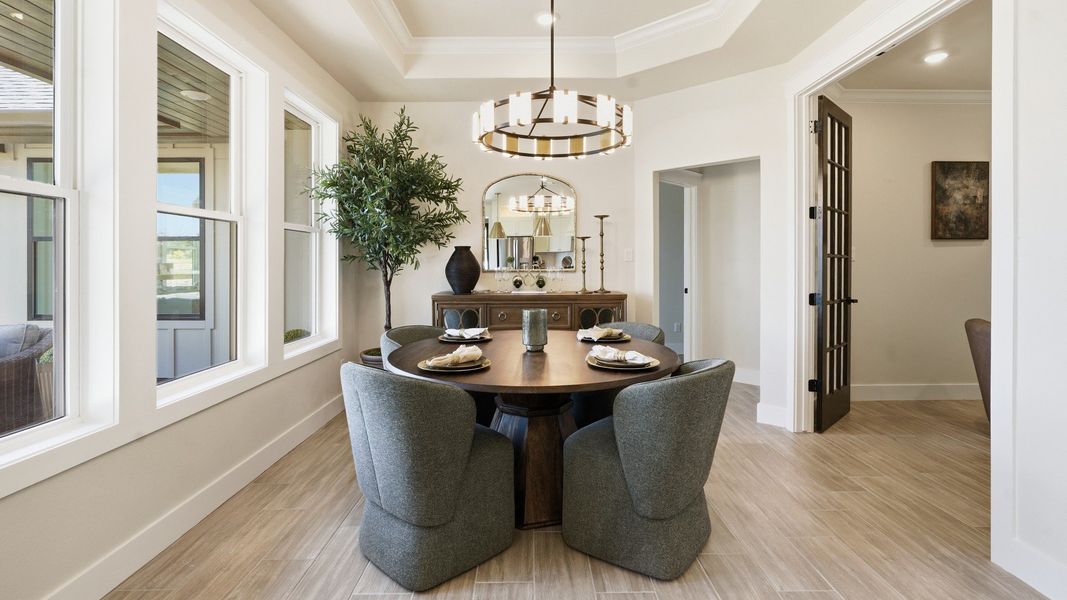 Furnished interior view inside a new home in Lakeside at Millican Reserve, College Station (Image 12).