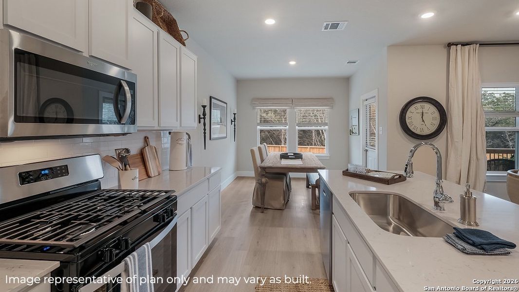 Furnished interior view inside a new home in Brookstone Creek, San Antonio (Image 17).