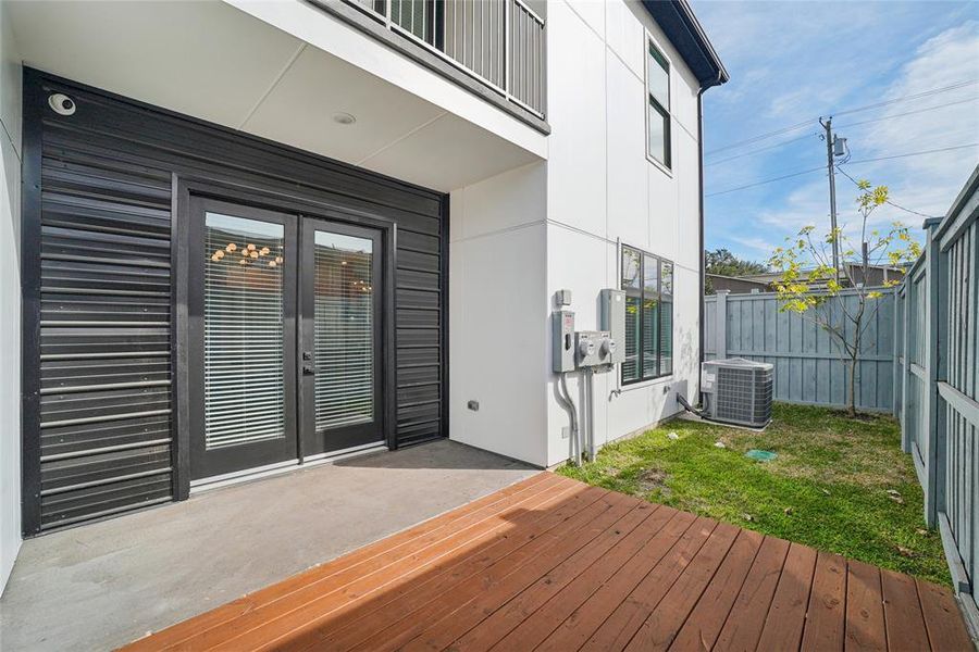 Exterior details and patio area of a home in , Dallas (Image 2). Exterior details and patio area of a home in , Dallas (Image 2).