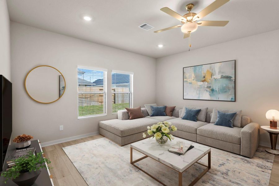 Furnished interior view inside a new home in Arabella on the Prairie 60', Richmond (Image 8).