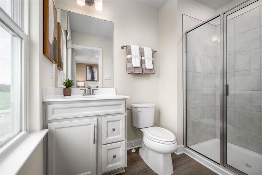 Furnished interior view inside a new home in Spring Branch Townhomes, Smyrna (Image 13). Furnished interior view inside a new home in Spring Branch Townhomes, Smyrna (Image 13).