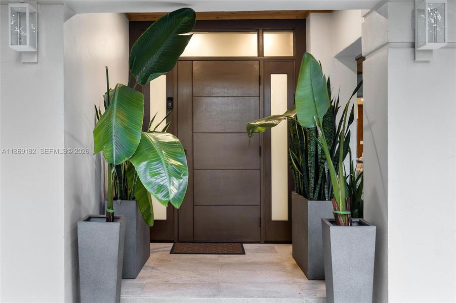 Exterior details and patio area of a home in , Coral Gables (Image 3). Exterior details and patio area of a home in , Coral Gables (Image 3).