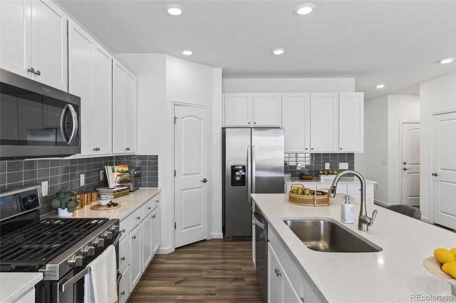 Furnished interior view inside a new home in Anthology North, Parker (Image 9).