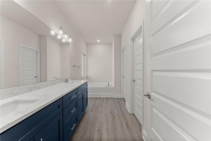 Furnished interior view inside a new home in Habersham Meadows, Demorest (Image 11).