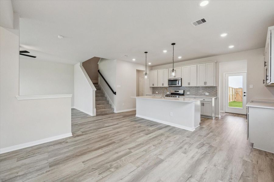 Furnished interior view inside a new home in Elyson, Katy (Image 7).