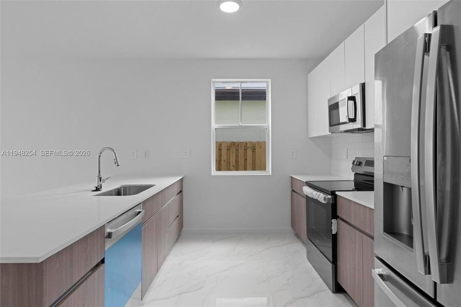 Furnished interior view inside a new home in , Miami (Image 6).