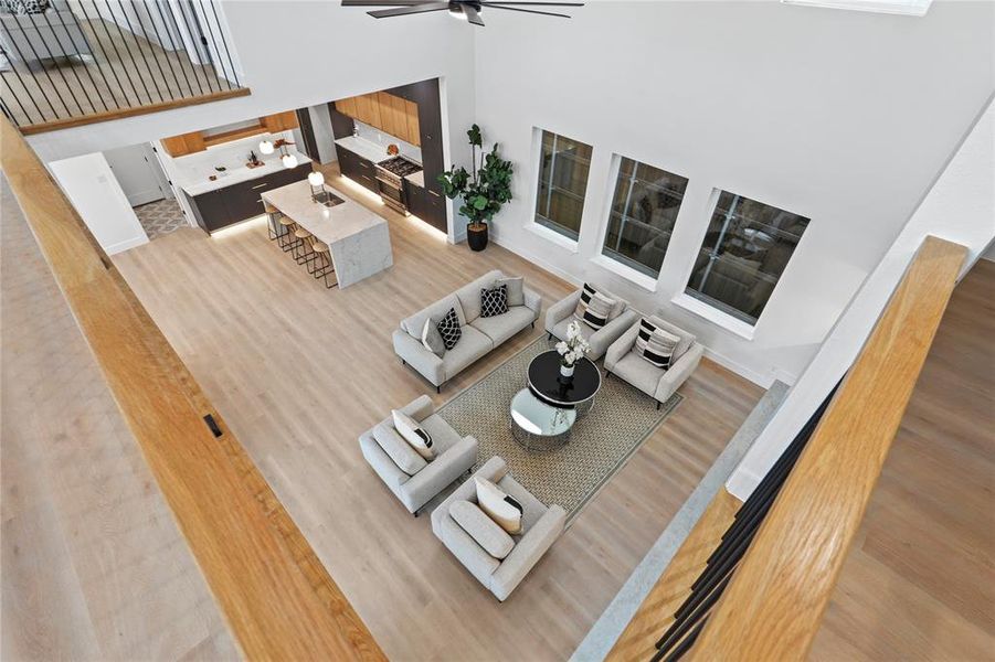 Furnished interior view inside a new home in , Dallas (Image 34).