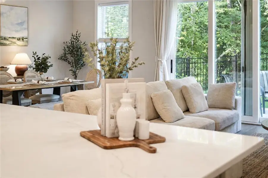 Furnished interior view inside a new home in , Johns Creek (Image 6).