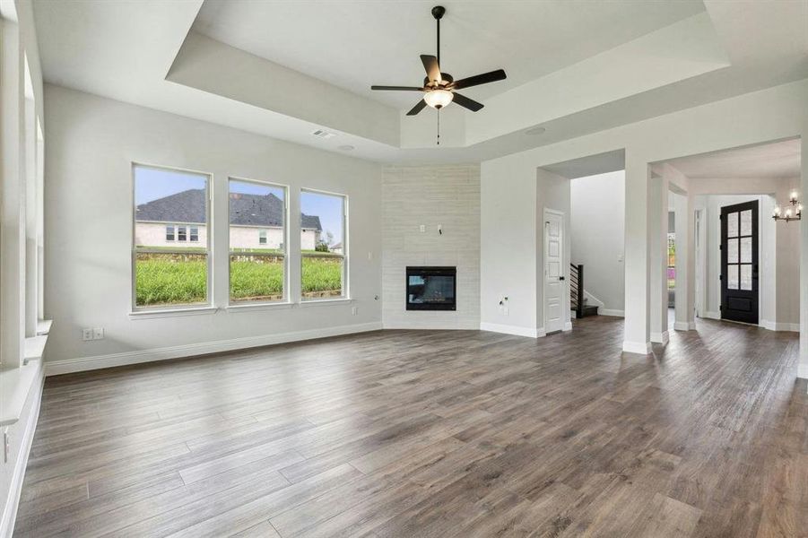 Spacious, unfurnished interior of a new home in Westside Preserve, Midlothian (Image 27). Spacious, unfurnished interior of a new home in Westside Preserve, Midlothian (Image 27).