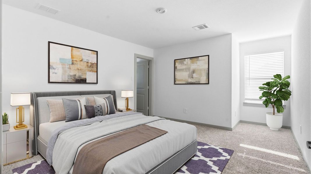 Furnished interior view inside a new home in Westland Ranch 50' Homesites, League City (Image 21).