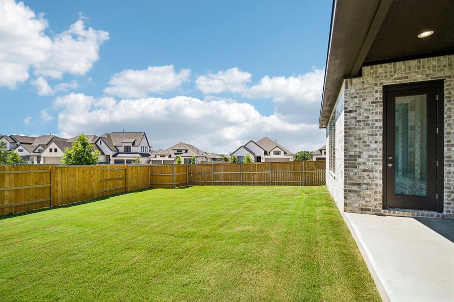 Exterior details and patio area of a home in 6 Creeks, Kyle (Image 2). Exterior details and patio area of a home in 6 Creeks, Kyle (Image 2).