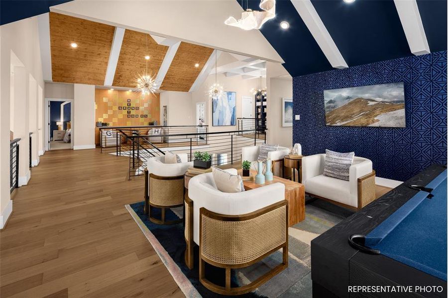 Furnished interior view inside a new home in Heath Golf & Yacht Club, Heath (Image 9).