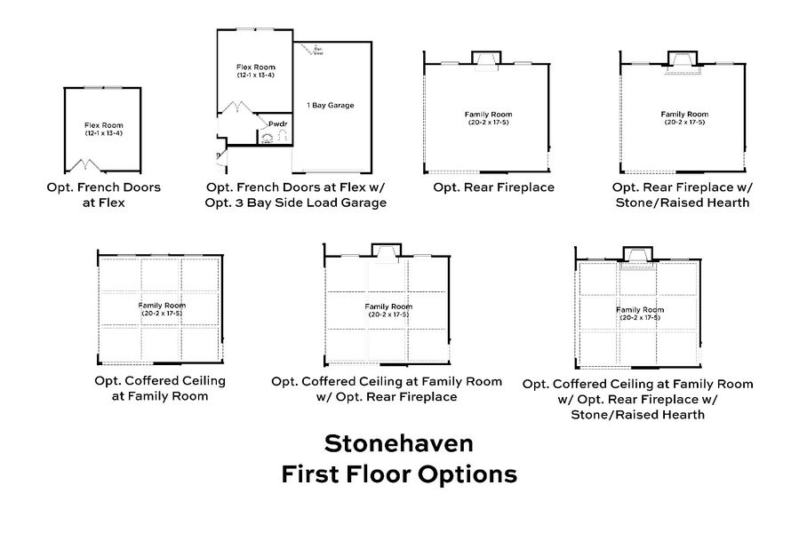 2D floor plan layout for the Stonehaven by DRB Homes in Reserve at Crowthorne, Zebulon, NC (Image 24). 2D floor plan layout for the Stonehaven by DRB Homes in Reserve at Crowthorne, Zebulon, NC (Image 24).