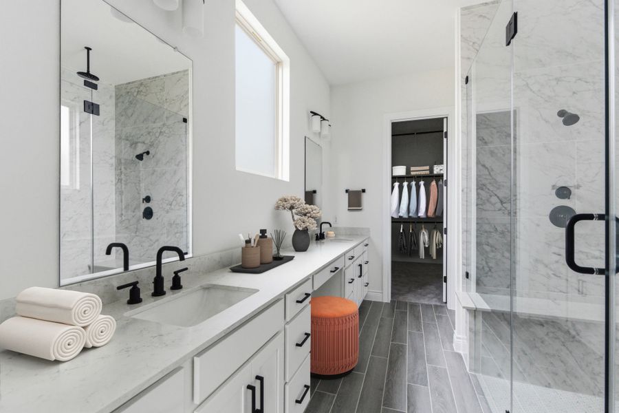Furnished interior view inside a new home in Davis Ranch, San Antonio (Image 7).