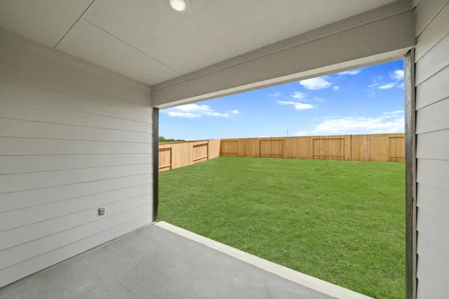 Exterior details and patio area of a home in Chapel Lakes, Montgomery (Image 2). Exterior details and patio area of a home in Chapel Lakes, Montgomery (Image 2).