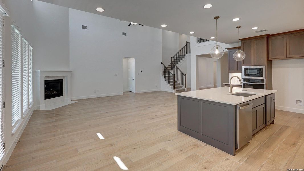 Furnished interior view inside a new home in Ladera, San Antonio (Image 10).