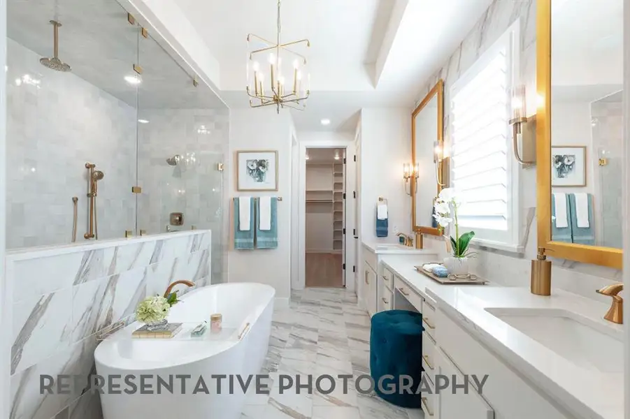 Furnished interior view inside a new home in Furst Ranch, Flower Mound (Image 10).