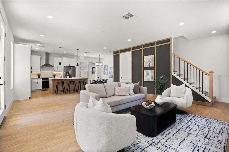 Furnished interior view inside a new home in , Orlando (Image 12).