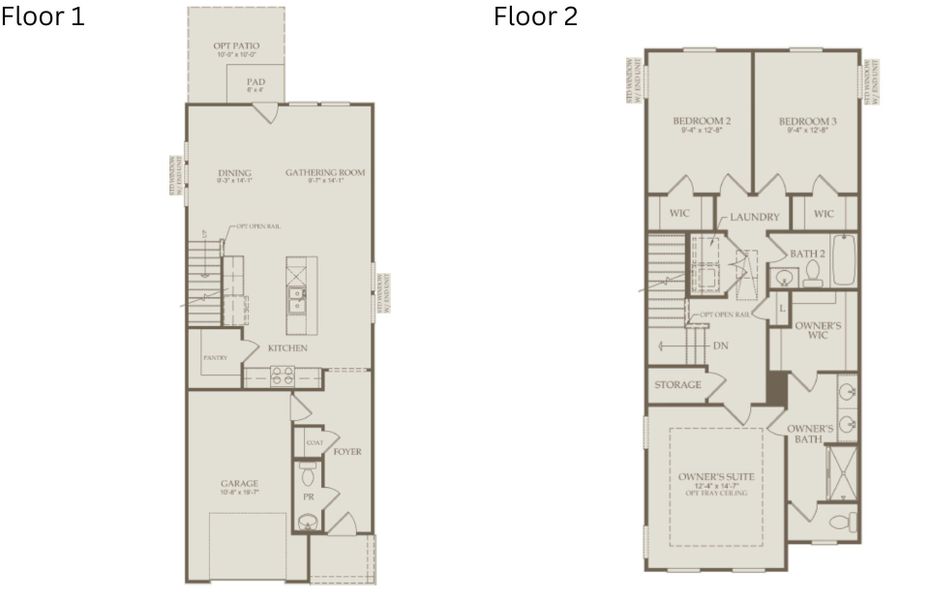 2D floor plan layout of this home in McConnell Ridge, McLeansville, NC (Image 3).