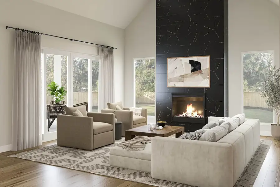 Furnished interior view inside a new home in , Dallas (Image 4).