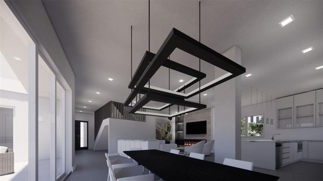 Furnished interior view inside a new home in , Longboat Key (Image 5). Furnished interior view inside a new home in , Longboat Key (Image 5).