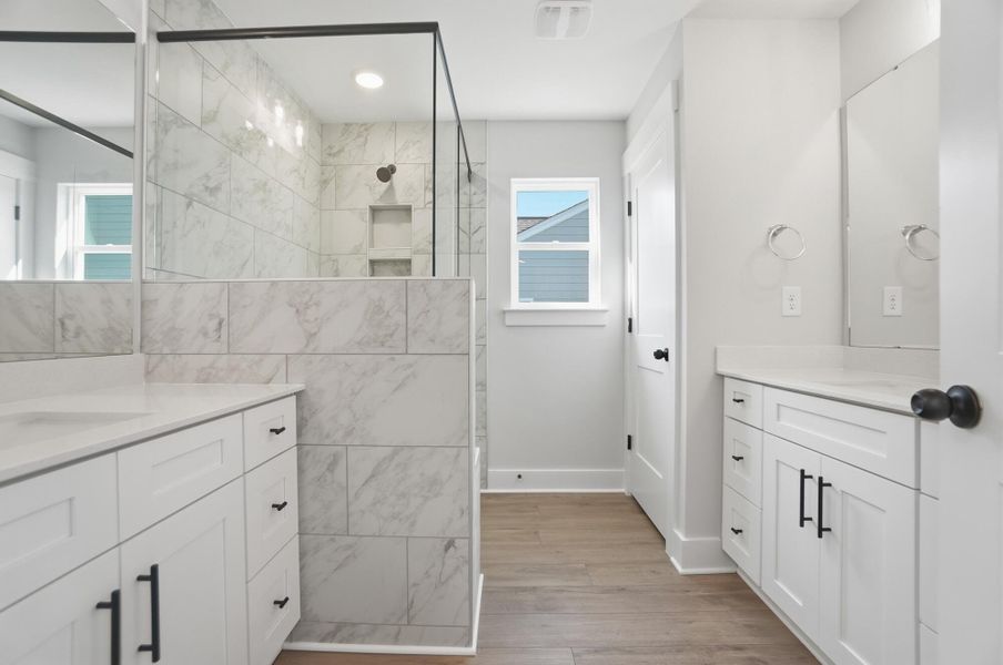 Furnished interior view inside a new home in Blythe Mill Townhomes, Waxhaw (Image 10).