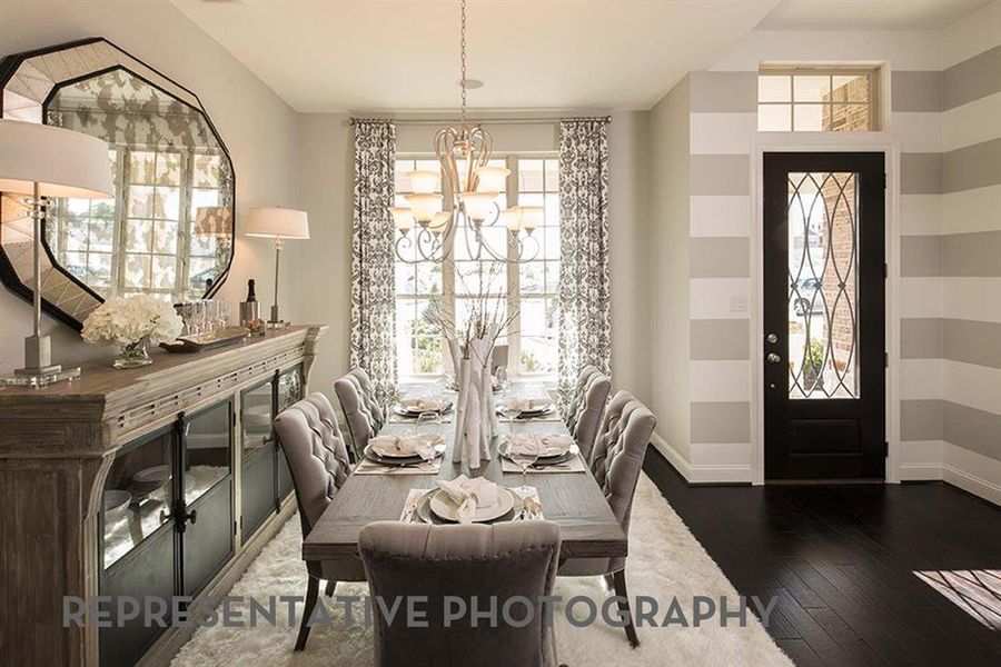 Furnished interior view inside a new home in Sandbrock Ranch, Aubrey (Image 8).