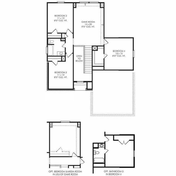 2D floor plan layout of this home in , Woodbranch, TX (Image 4). 2D floor plan layout of this home in , Woodbranch, TX (Image 4).