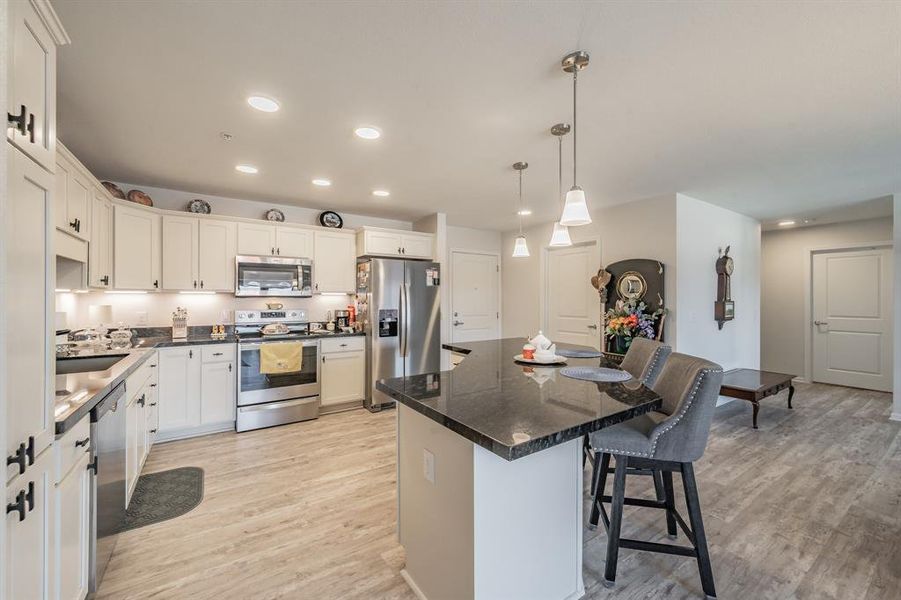 Kitchen with ample counter top space.