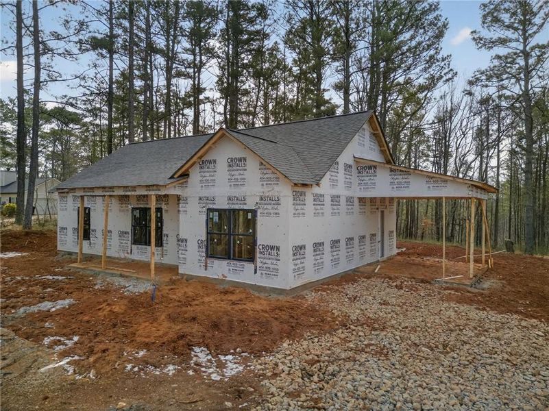 In-progress construction of a new home in , Dallas, GA (Image 27).