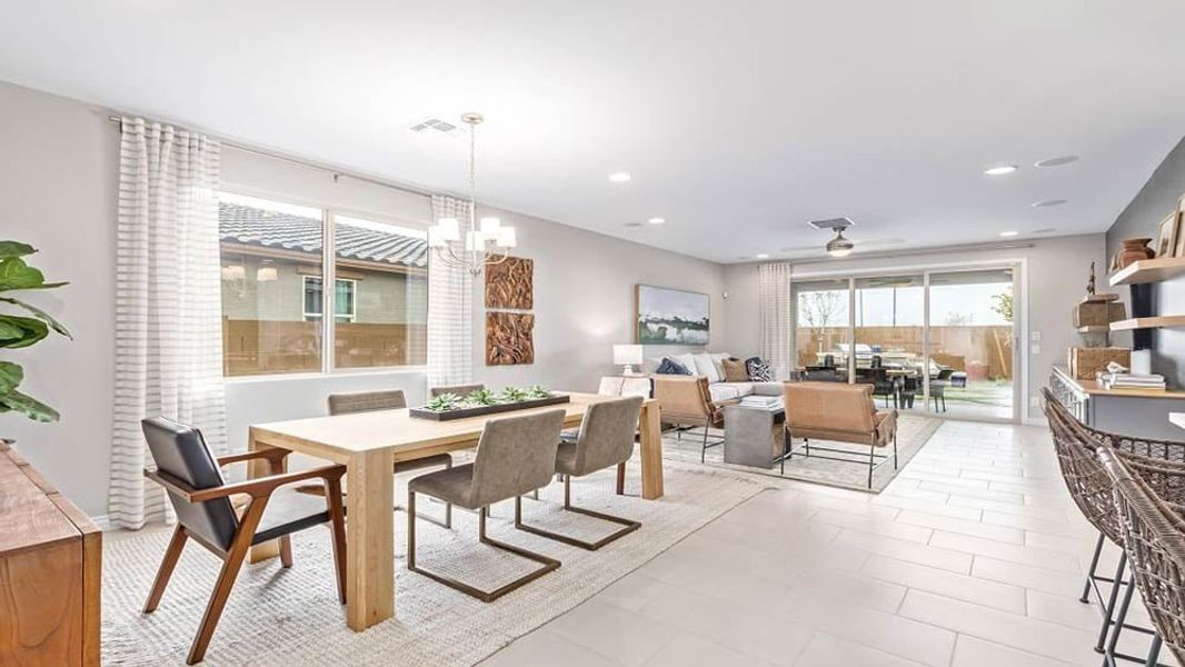 Representative furnished interior of a home built from the Sapphire by Taylor Morrison in Paradisi, Surprise (Image 10).