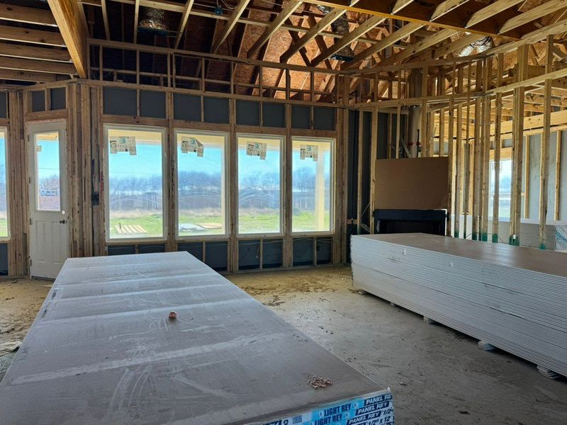 In-progress construction of a new home in Rocky Top, Krum, TX (Image 9).