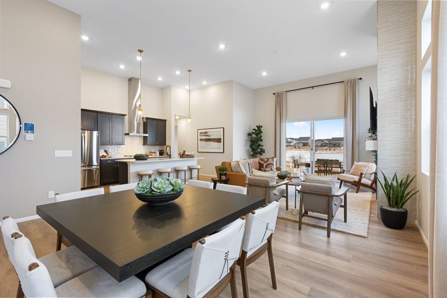 Representative furnished interior of a home built from the 5002 by Risewell Homes in The Estates Collection at Murphy Creek, Aurora (Image 6).