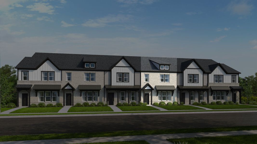 Front exterior of a new home in Ridge at Sugar Creek, Indian Land, SC, highlighting curb appeal (Image 1).