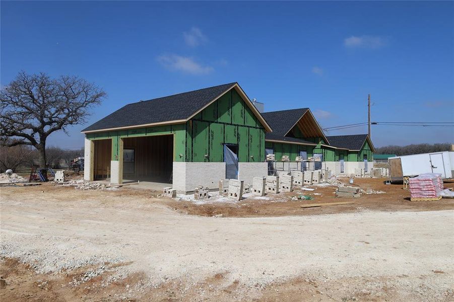 In-progress construction of a new home in , Joshua, TX (Image 12).