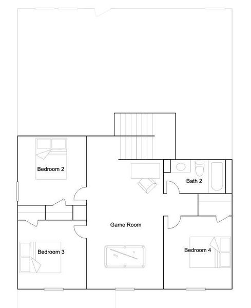 2D floor plan layout of this home in Samara, League City, TX (Image 3). 2D floor plan layout of this home in Samara, League City, TX (Image 3).