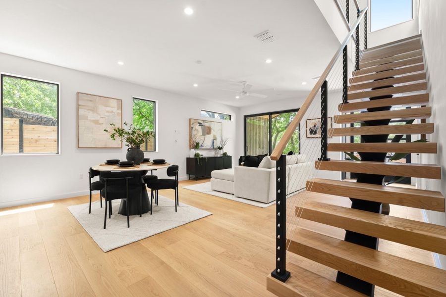 Furnished interior view inside a new home in , Austin (Image 13).